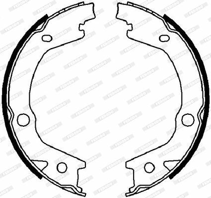 Комплект гальмівних колодок з 4 шт. барабанів