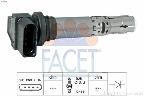 Котушка запалювання Golf V/Caddy III/Fabia/Octavia 1.2/1.4/1.6 03-