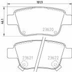 Гальмівні колодки зад. Toyota Avensis 00-08 (Bosch)