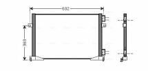 Радіатор кондиціонера Trafic II 07-, Opel Vivaro, Nissan RENAULT Радіатор кондиціонера Trafic II 07-, Opel Vivaro, Nissan RENAULT
