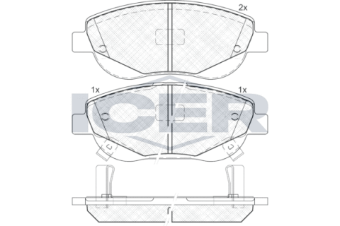 Колодки гальмівні (передні) Toyota Avensis 08-/Verso 2.2 D-4D 09-