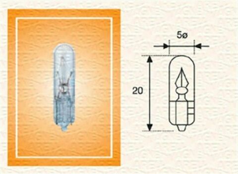 MAGNETI MARELLI T5 W1,2W 24V1,2W Автолампа безцокольная