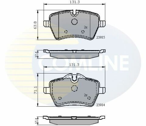 CBP01673 Comline - Гальмівні колодки до дисків