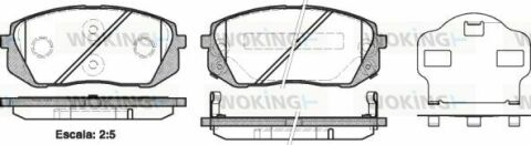 Тормозные колодки пер. Kia Carens 07-/Sportage 04- (mando)