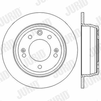 Диск гальмівний задн.Tucson,i30,Kia Ceed,Sportage 05- HYUNDAI
