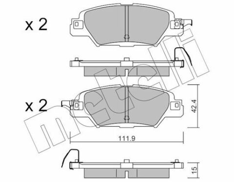 Колодки тормозные (задние) Mazda CX-5 2.0/2.2/2.5 12-