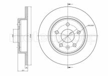 Диск гальмівний (задній) Opel Astra H/J 09- (268x12) (з покриттям)