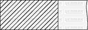 Комплект поршневих кілець (80.51/1.0) (1.75/2.0/3.0) vw, audi, skoda 1.4- 1.9tdi