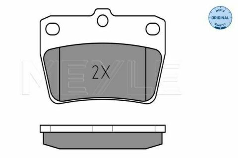 Тормозные колодки (задние) Toyota Rav4 II 00-05 (Akebono)