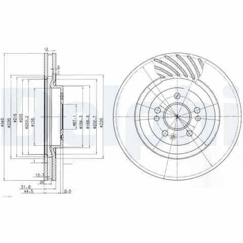 Диск тормозной передний W163 98- MB