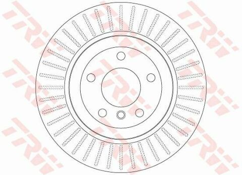 Диск тормозной (1 шт.) BMW 5(E60) "R D=320mm "05-10