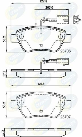 CBP11037 Comline - Тормозные колодки для дисков