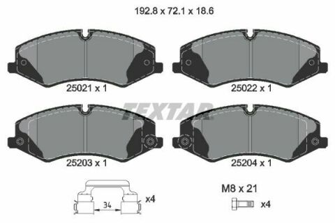 Колодки гальмівні (передні) Land Rover 2.0-5.0 4x4 06- (TRW) Q+