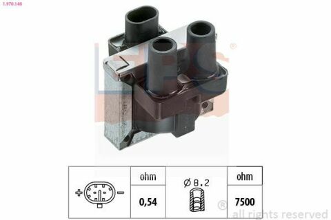 EPS FIAT Котушка запалювання Alfa Romeo 33, Doblo, Palio, Punto, Tempra, Типо 1.1/2.0 91-