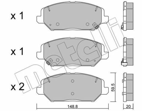 Колодки гальмівні (передні) Hyundai i30 16-/Kia Ceed 18-