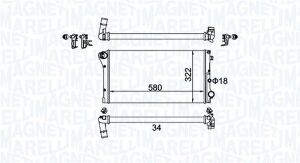 радиатор FIAT PANDA 1.3D 03-