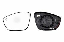 Вкладиш дзеркала лівий, випуклий + обогрів + пок.поворот. 4 PINS, 4 Pins,