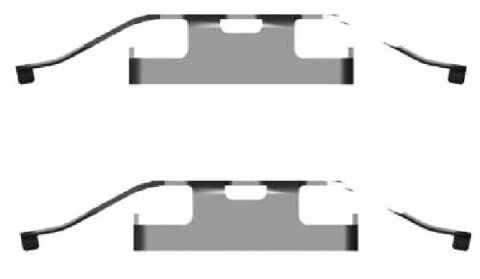 Планка суппорта (заднего) прижимная (к-кт) VW T5/Touareg 03- (Teves)