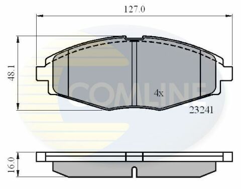 CBP0486 Comline - Гальмівні колодки до дисків