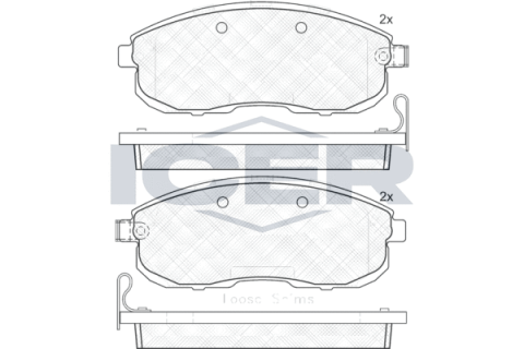 Колодки гальмівні (передні) Renault Latitude/Nissan Juke/Cube 09-/Tiida 07-12/Suzuki SX4 06-