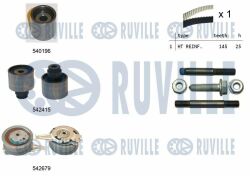 RUVILLE к-кт. грм. (ремень + 3 шт. ролика + крепление) VW  2.0 TDI 12-