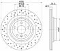 HELLA DB Диск гальмівний задн. GLE W166 11-, фото 4 - інтерент-магазин Auto-Mechanic