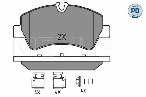 Тормозные колодки (задние) Ford Transit 2.0-2.2TDCi 12- (Bosch)