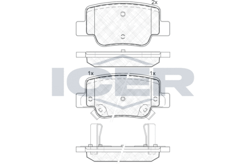 Тормозные колодки (задние) Toyota Verso 09-18