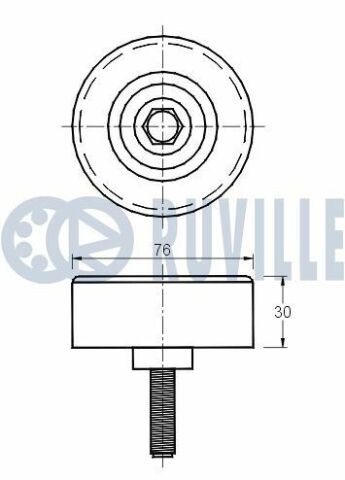 Ролик mondeo 1,8tdci 08-, focus 1,8tdci 04-.