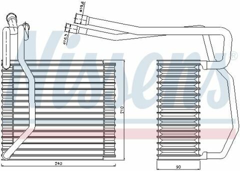 Испаритель FD TRANSIT(00-)2.0 D(+)[OE 1124599]