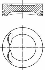 Поршень VW T5/T6 2.0 TSI 11-19 (82.51mm/STD) Поршень VW T5/T6 2.0 TSI 11-19 (82.51mm/STD)