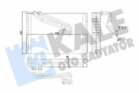 KALE OPEL Испаритель Corsa D,Fiat Grande Punto,Punto