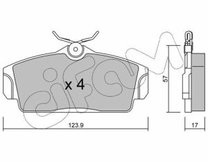 Тормозные колодки пер. Nissan Almera 00-/Primera 91-02 (TRW)