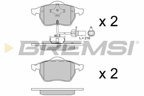 Гальмівні колодки пер. Audi 100/A4/A6 90-(ATE)