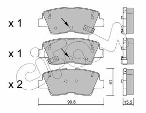 Гальмівні колодки зад. Hyundai i30/i40 11-/Kia Cee'd 12- (akebono)