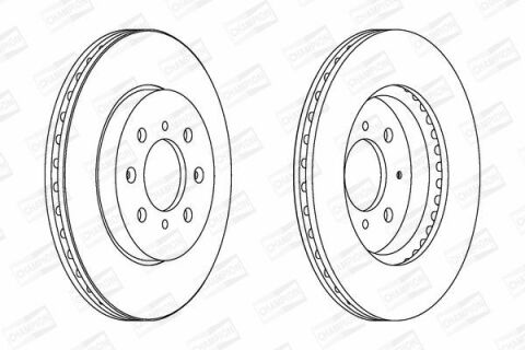 CHAMPION HONDA Диск гальмівний передн.Jazz 02-
