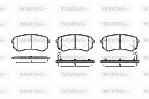 Гальмівні колодки зад. Hyundai Accent/Kia Rio/Ceed 05- (mando)