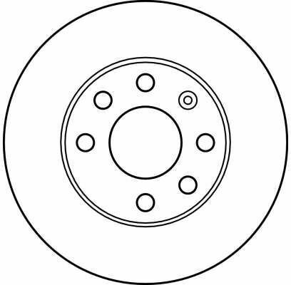 Гальмівний диск перед. Astra/Combo/Corsa/Kadett/Lanos (83-10)