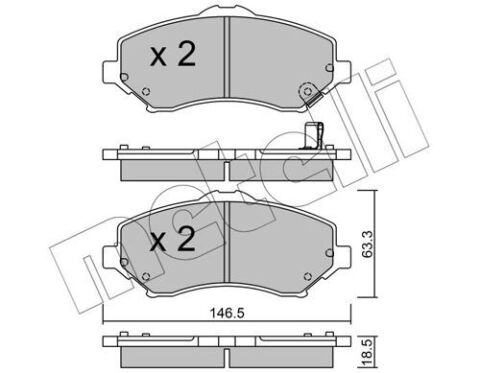 Колодки тормозные (передние) Chrysler Grand Voyager/Dodge Journey 07-/Fiat Freemont 11-/VW Routan 08