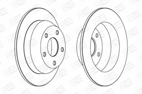CHAMPION JEEP Диск тормозной задн.Grand Cherokee 99-
