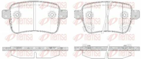 Колодки тормозов. задние corsa e 1,0-1,6 14-, fiat tipo 13-