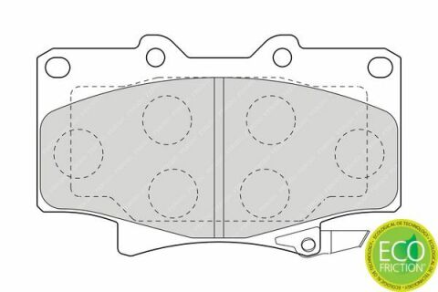 FERODO TOYOTA Колодки гальмівні пров. LANDCRUISER 90