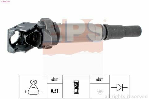 EPS CITROEN Котушка запалювання C4, C4 Grand Picasso, C5 III, DS4, 5, Mini Cooper, Peugeot, BMW F20, F30 1.6 07-