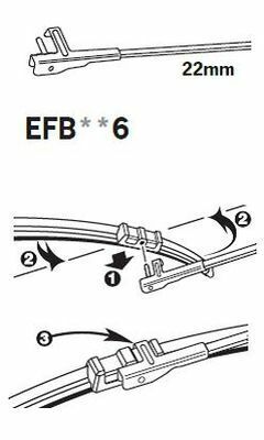 TRICO ExactFit Flat Щетка стеклоочистителя, бескаркасная OEM (530мм)