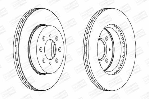 Диск гальмівний передній (262mm) Civic 94-, CRX, Rover HONDA