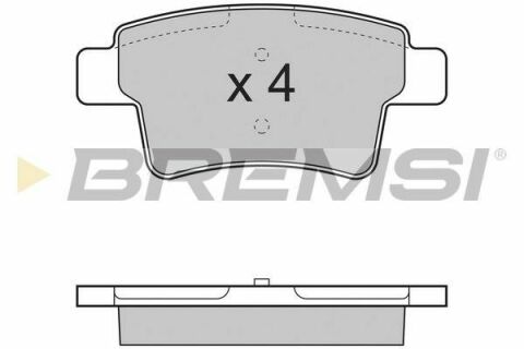 Гальмівні колодки зад. Citroen C4 Picasso 06- (Bosch) Гальмівні колодки зад. Citroen C4 Picasso 06- (Bosch)