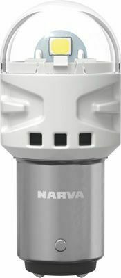 Автолампа P21/5W 12V 2.4/0.48W BAY15d LED (біла) (к-кт 2шт)