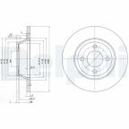 Диск тормозной передний 80 1.6/2.0 91- AUDI