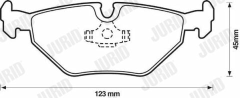 JURID BMW Колодки гальмівні задн.E46 318-328 98-