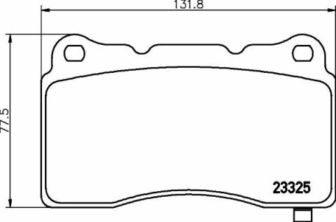 гальмівні колодки передніtesla s 12-,cadillac,ford